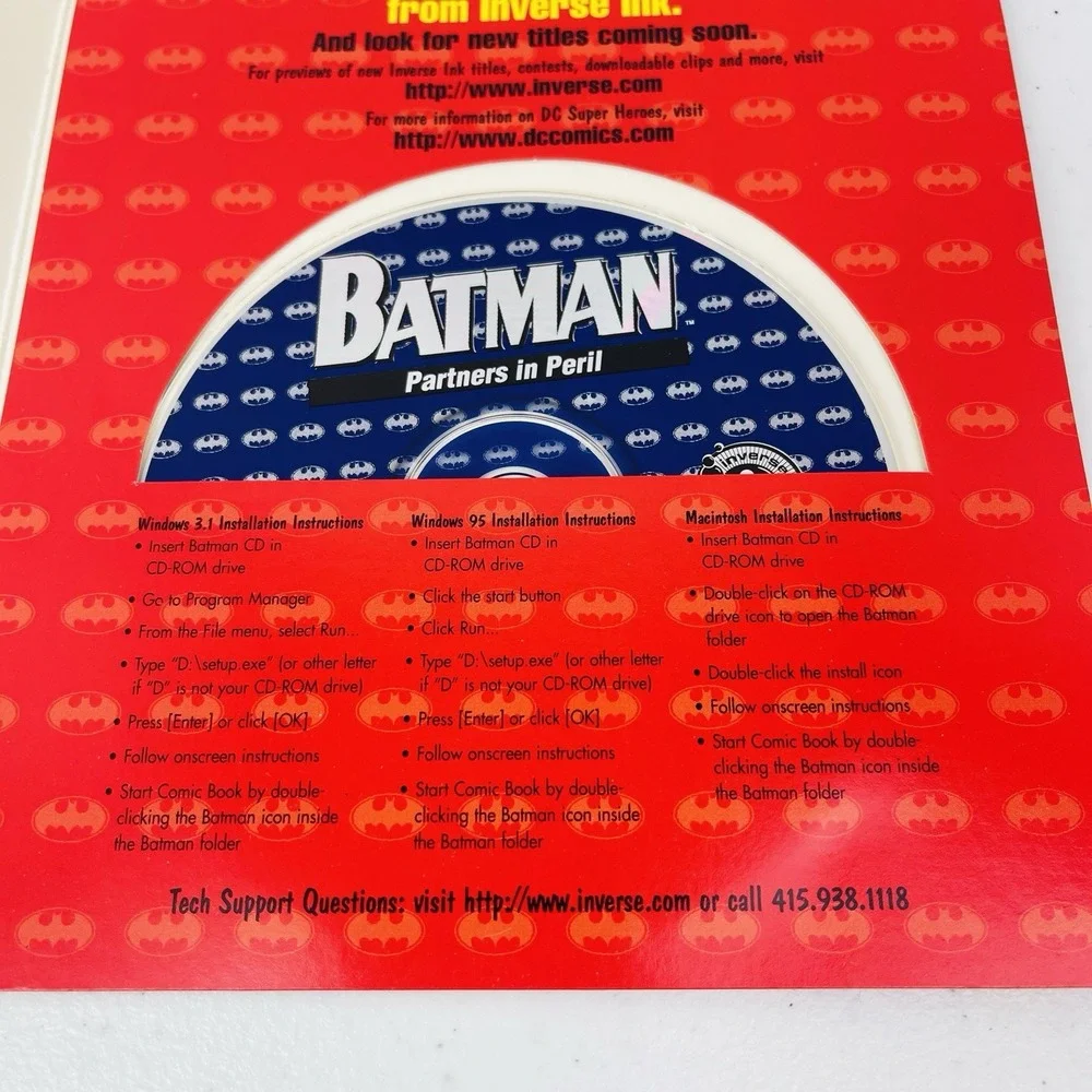 Batman Partners In Peril Comic Book PC Cd Rom